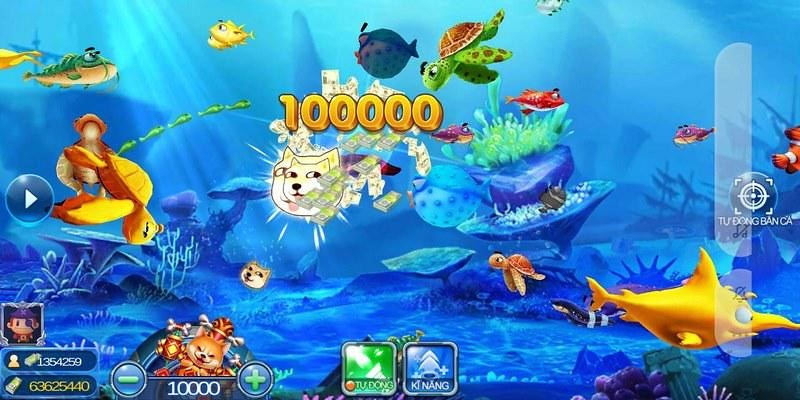 Game bắn cá được các nhà phát hành đầu tư tỉ mỉ cùng giao diện đồ họa bắt mắt
